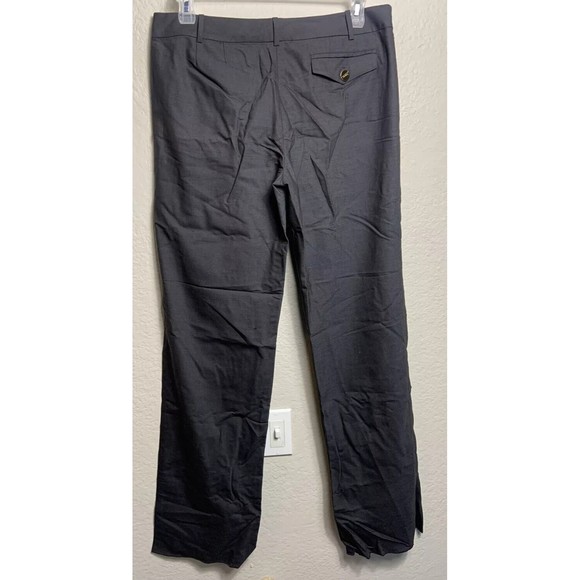 ST. JOHN COLLECTION WOMENS GRAY DRESS PANTS SIZE 12 Raw Hem Flawed BZ - Picture 2 of 4